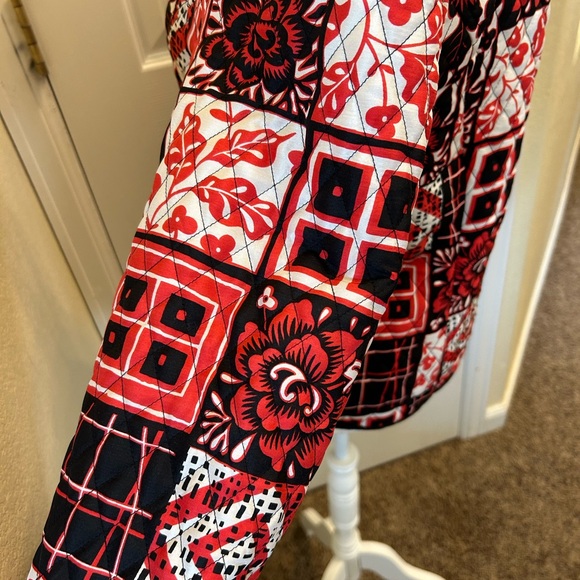 Vintage 1990’s SILKLAND patchwork jacket-100% silk - Picture 7 of 13